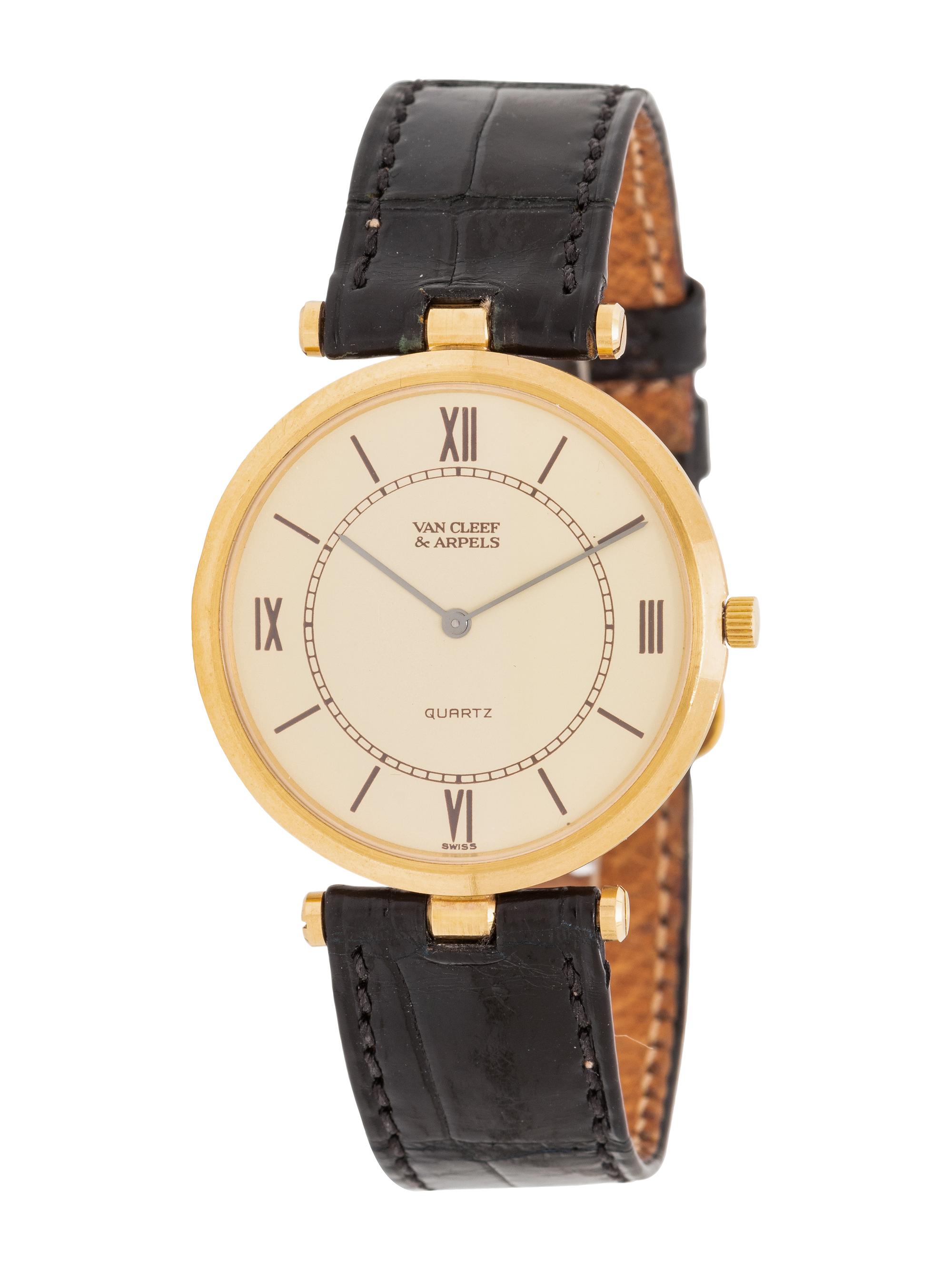 VAN CLEEF & ARPELS, 18K YELLOW GOLD WRISTWATCH