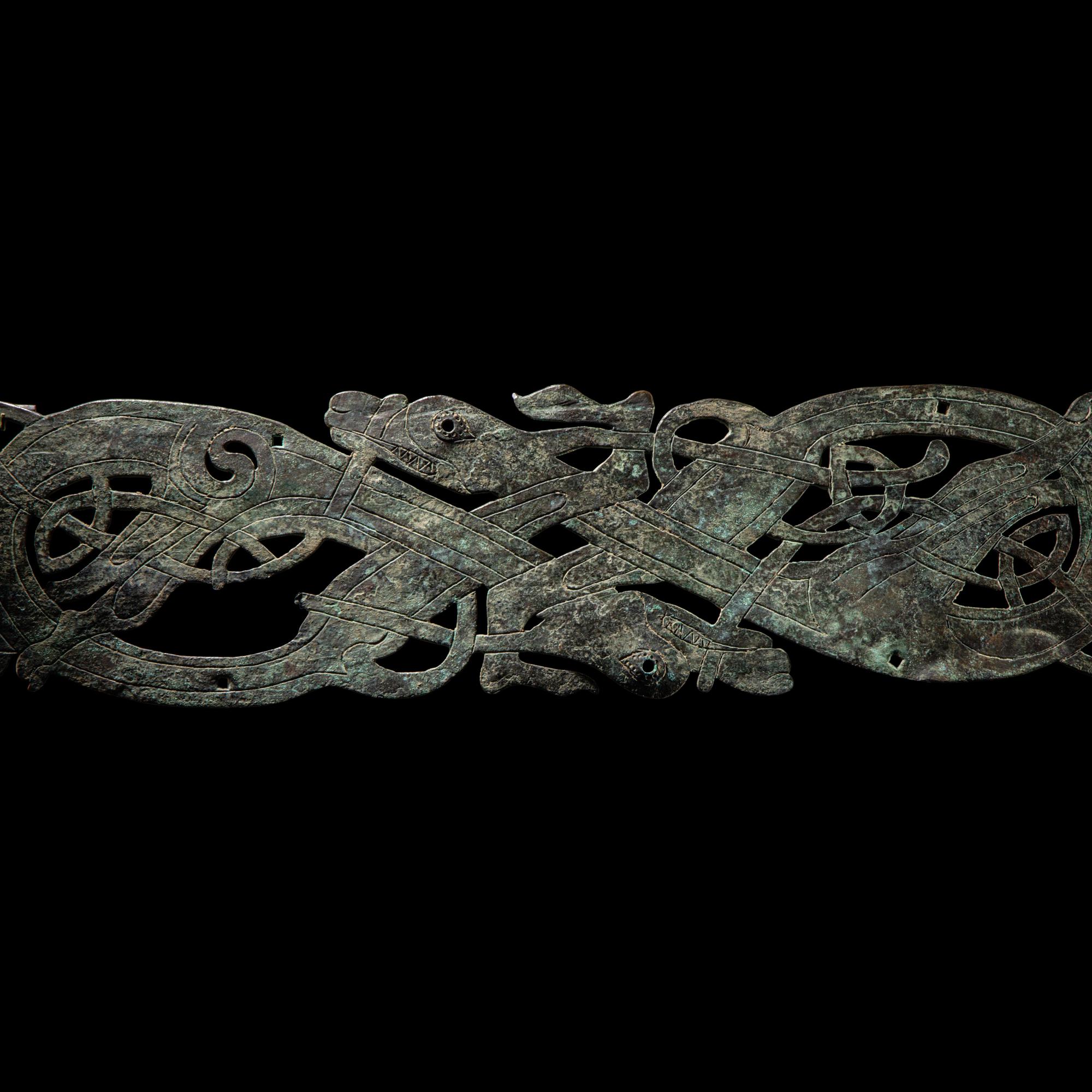 A Viking Bronze Band Fitting