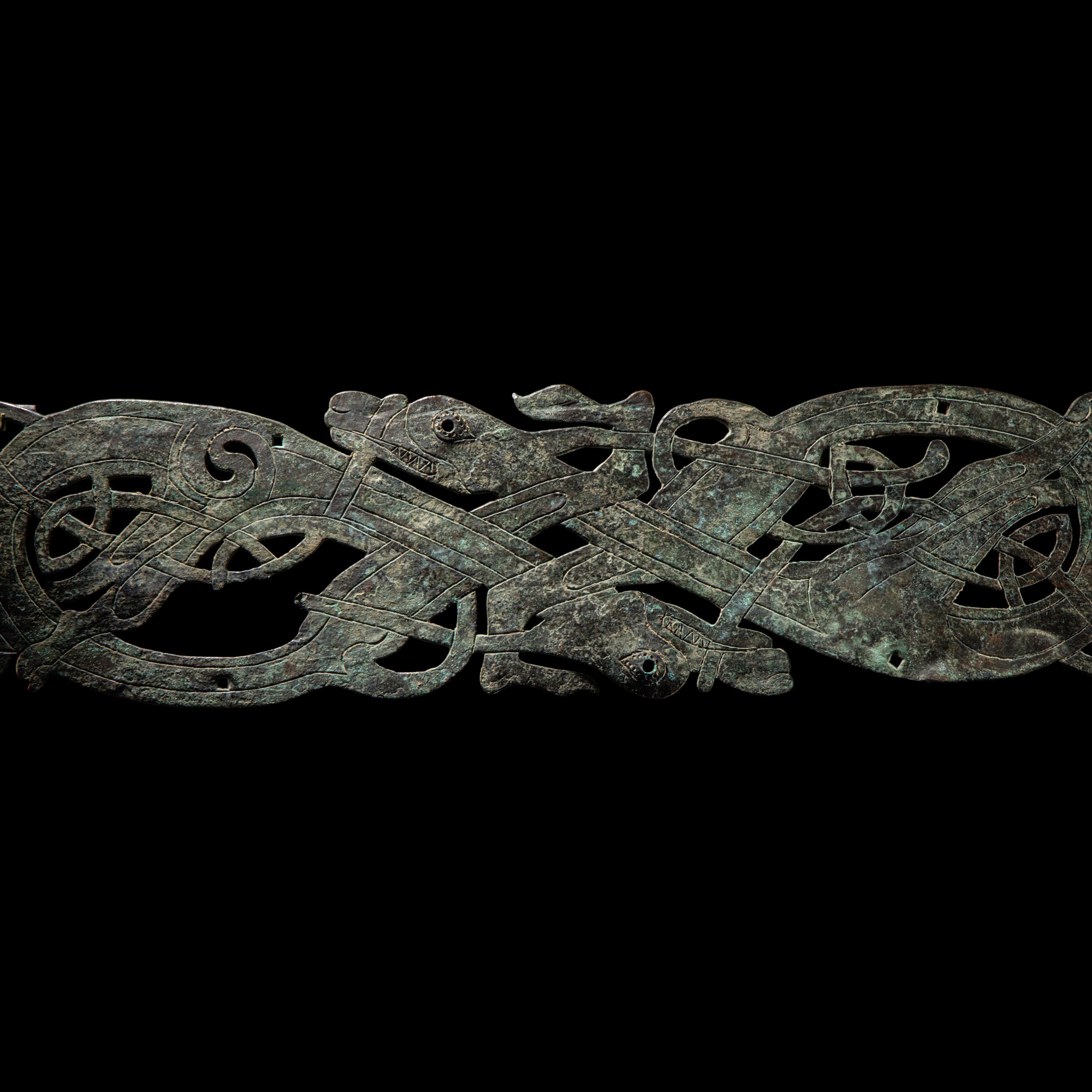 A Viking Bronze Band Fitting