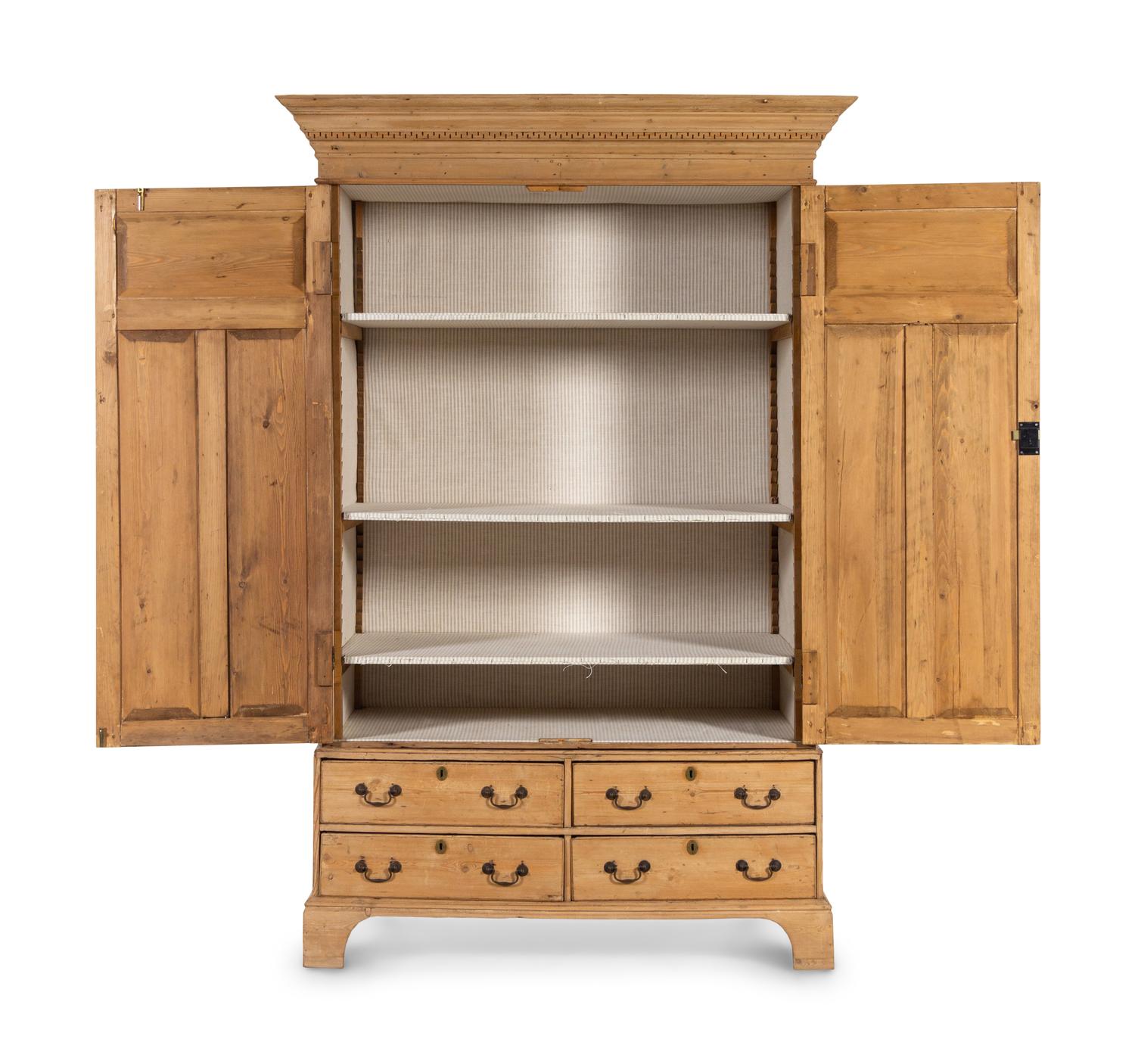 A Continental Pine Cabinet