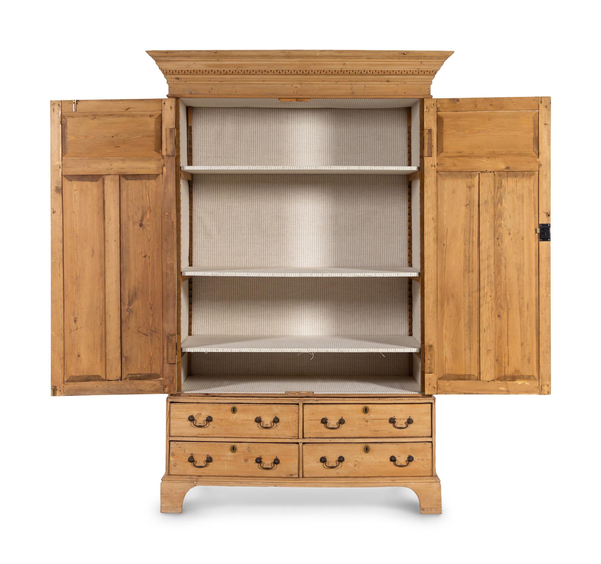 A Continental Pine Cabinet