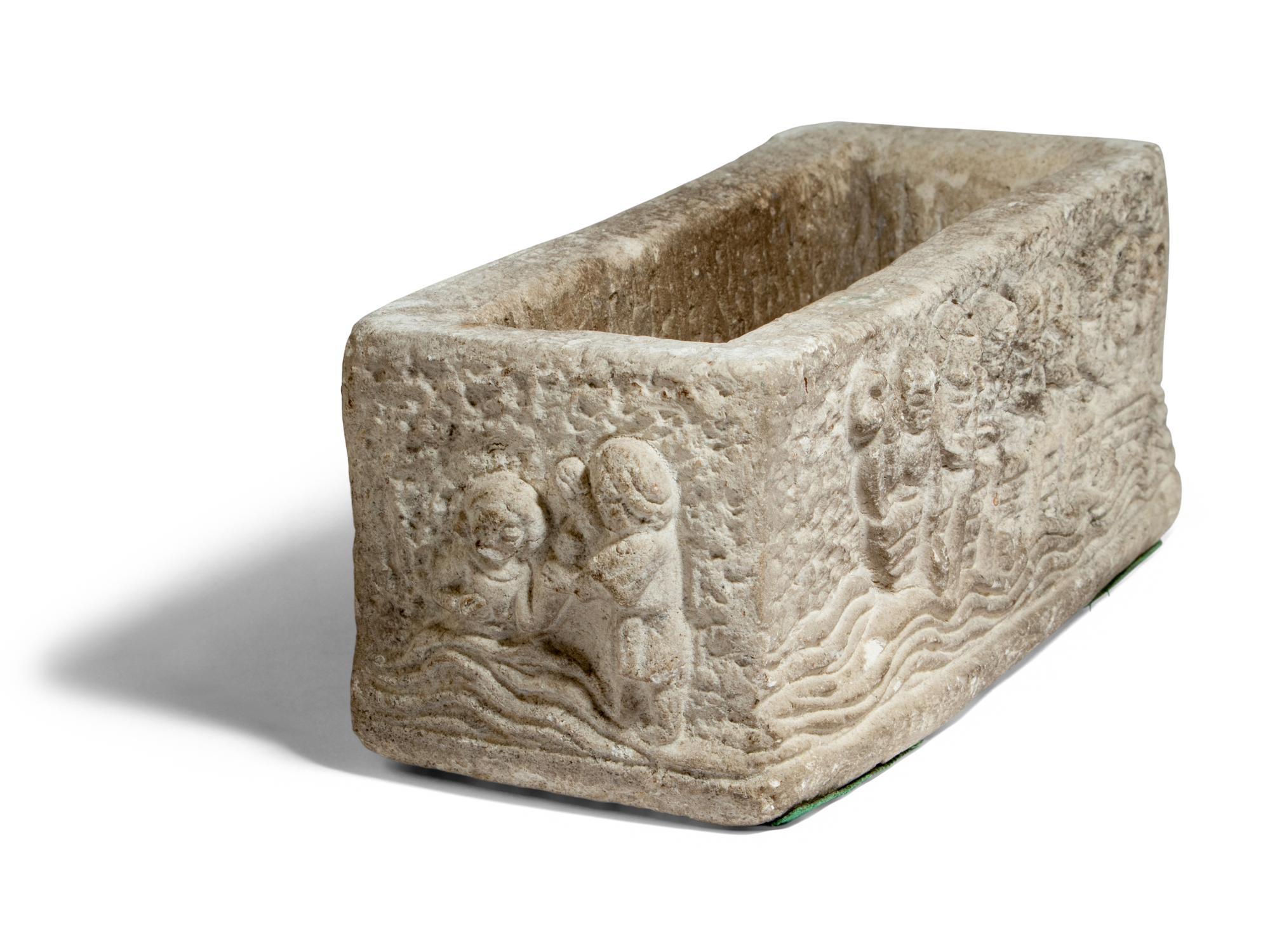 A Byzantine Stone Altar or Reliquary