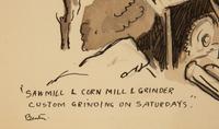 Saw Mill & Cornmeal & Grinder - Custom Grinding on Saturdays , c. 1928