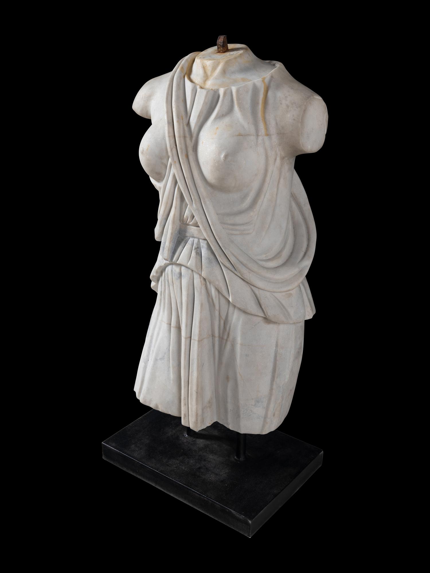 A Continental Marble Female Torso