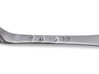 Six Scottish George III Silver Serving Spoons
