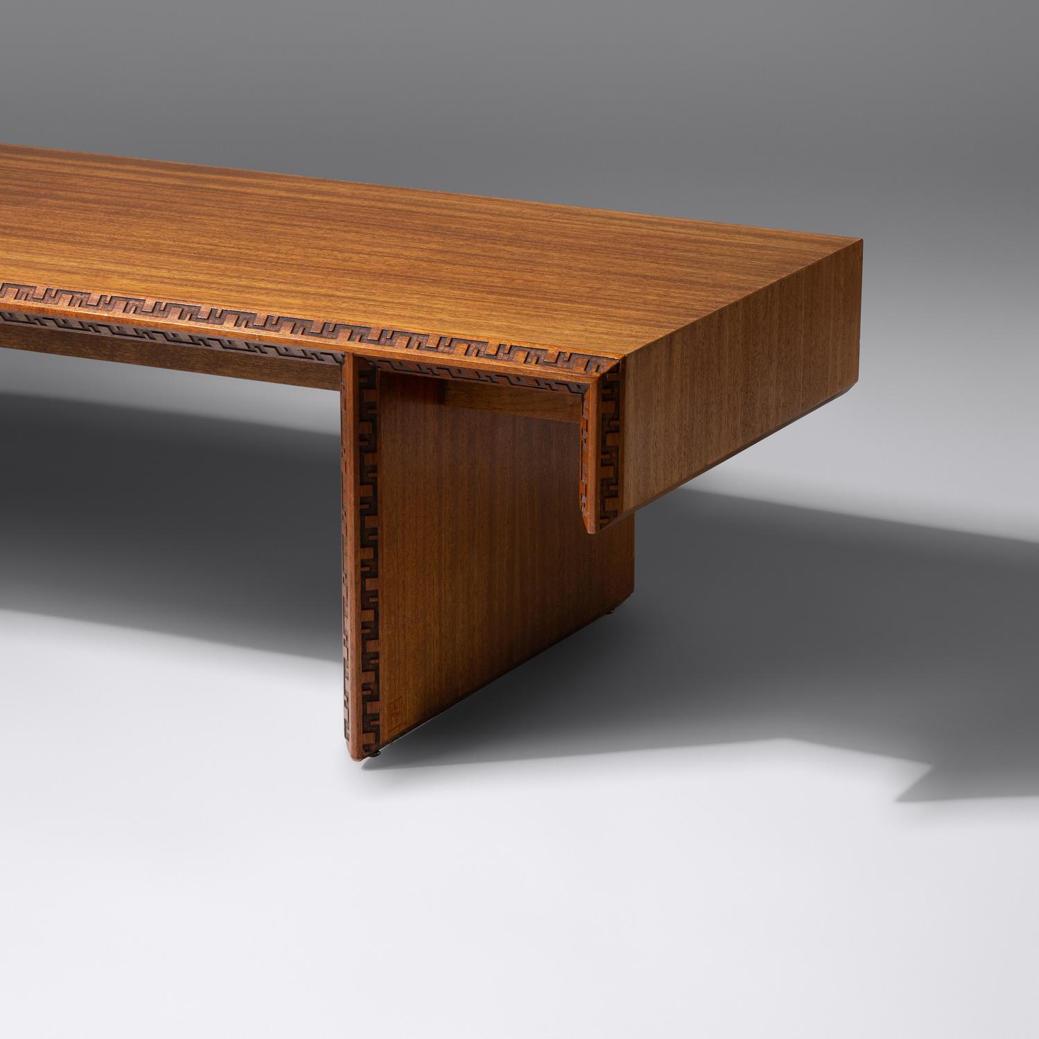Taliesin coffee table, c. 1955 Heritage Henredon, USA