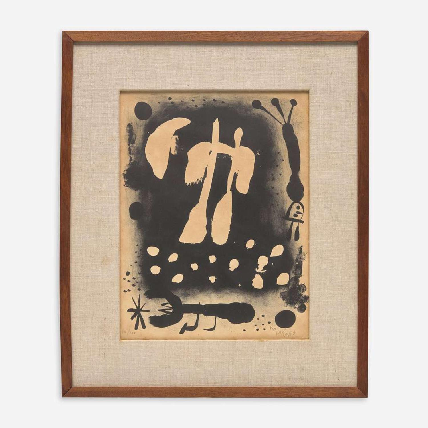 Joan Miró (Spanish, 1893–1983) Catalogue de l'exposition 'Recent paintings 1953 a` l'occasion du 60e anniversaire de l'artiste' (pl. 3)