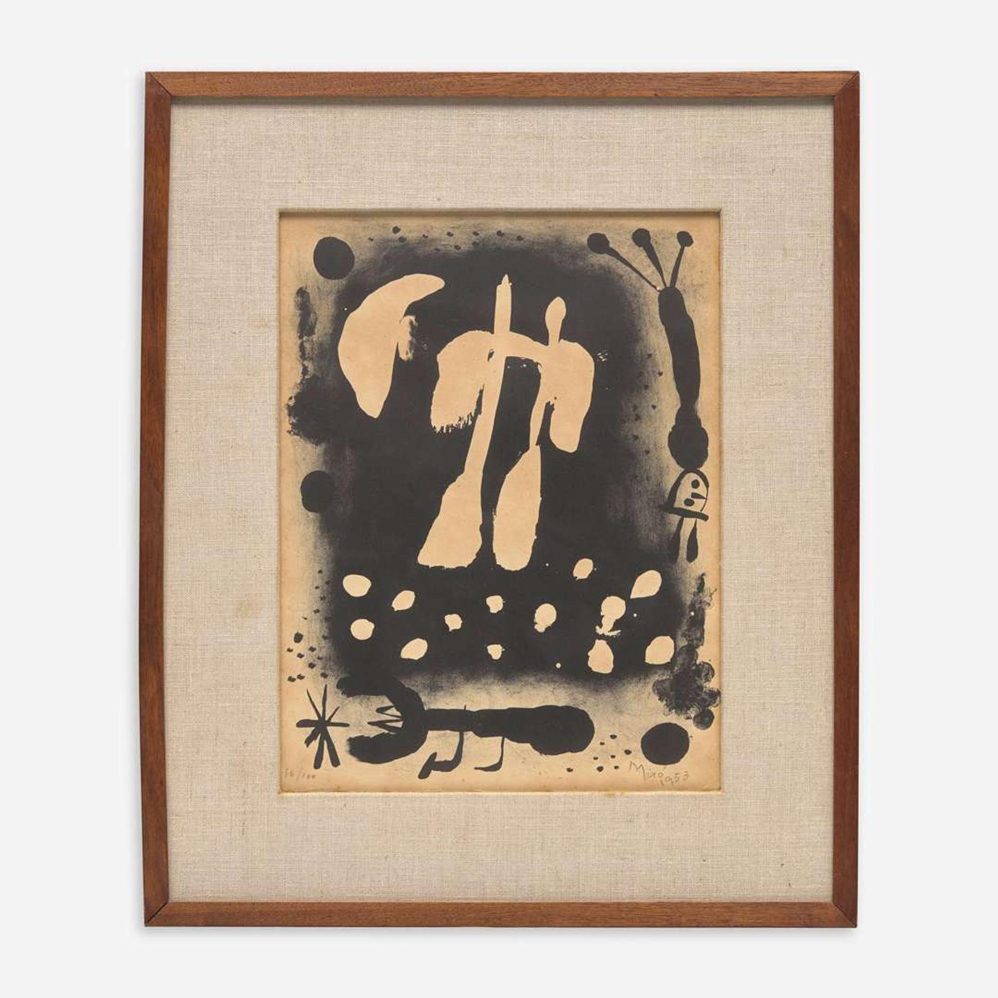Joan Miró (Spanish, 1893–1983) Catalogue de l'exposition 'Recent paintings 1953 a` l'occasion du 60e anniversaire de l'artiste' (pl. 3)
