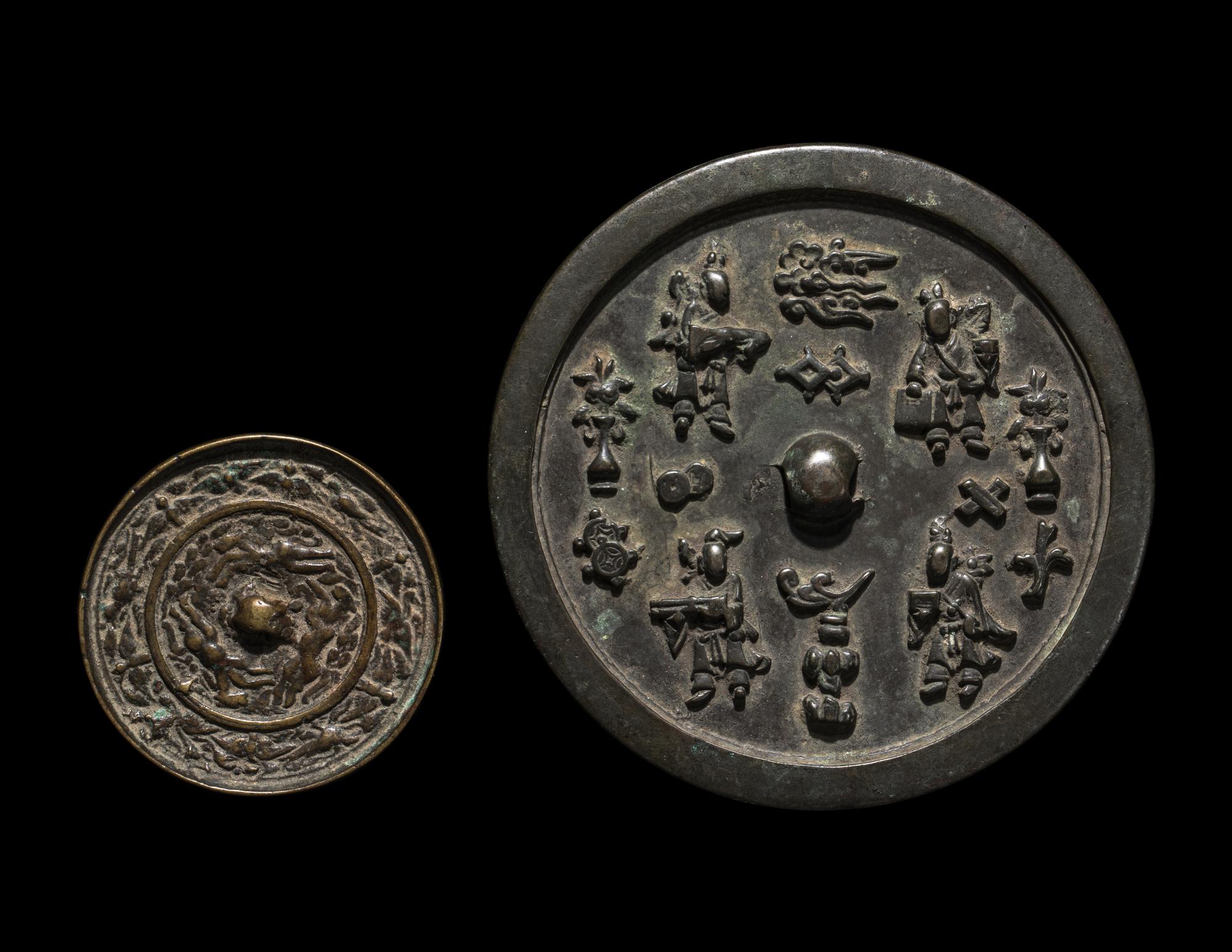 Two Chinese Bronze Mirrors