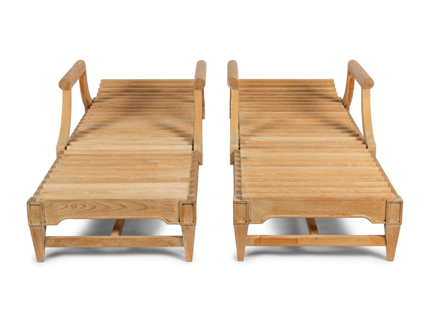 A Teak Outdoor Four-Piece Furniture Suite
