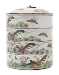 Six Chinese Famille Rose Porcelain Wares