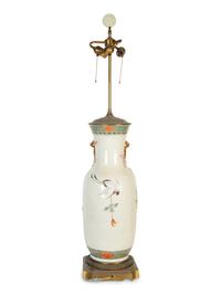 A Large Pair of Chinese Export Molded Porcelain Table Vases — 19th/20th Century
