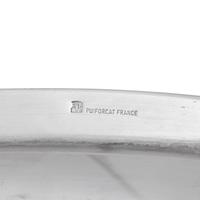 Three Puiforcat Silver-Plate Serving Trays