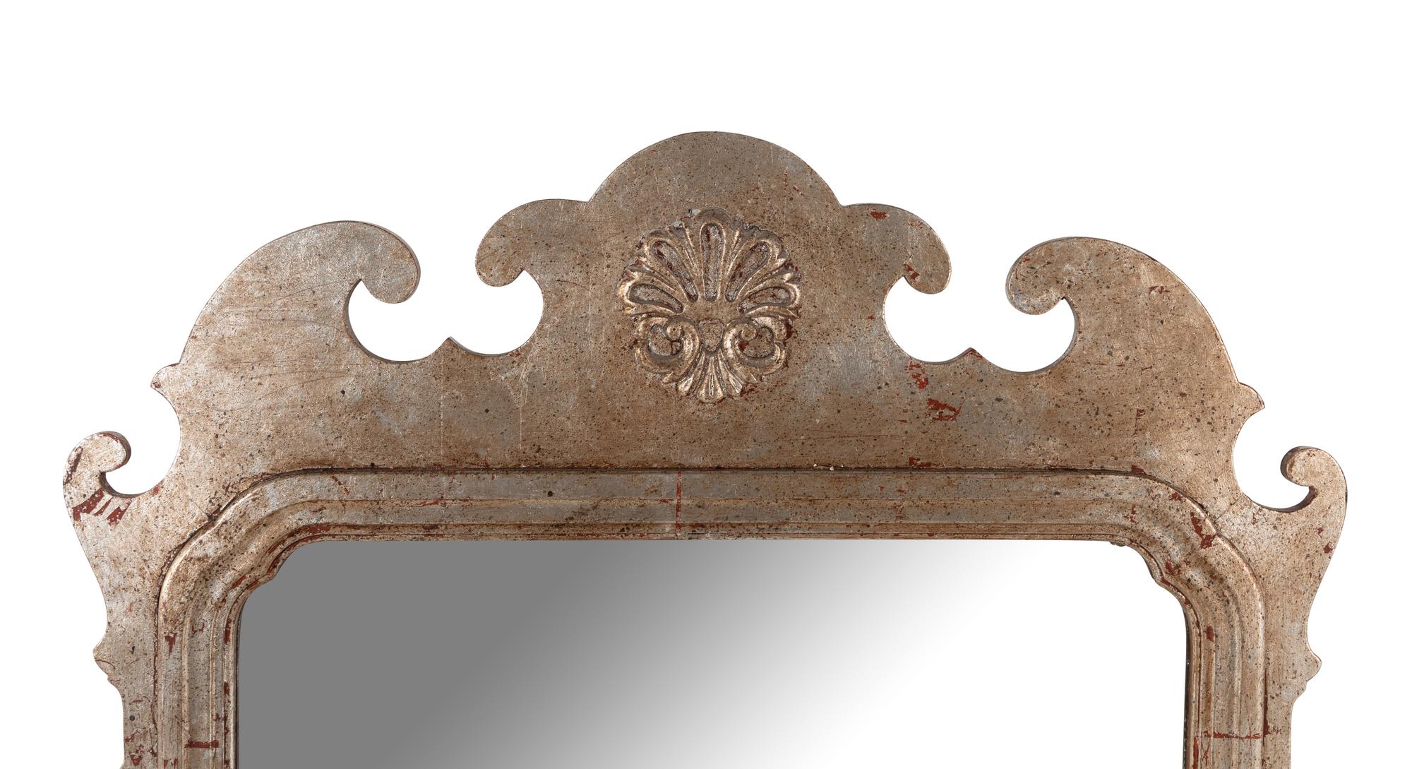 A Pair of Chippendale Style Silvered Mirrors