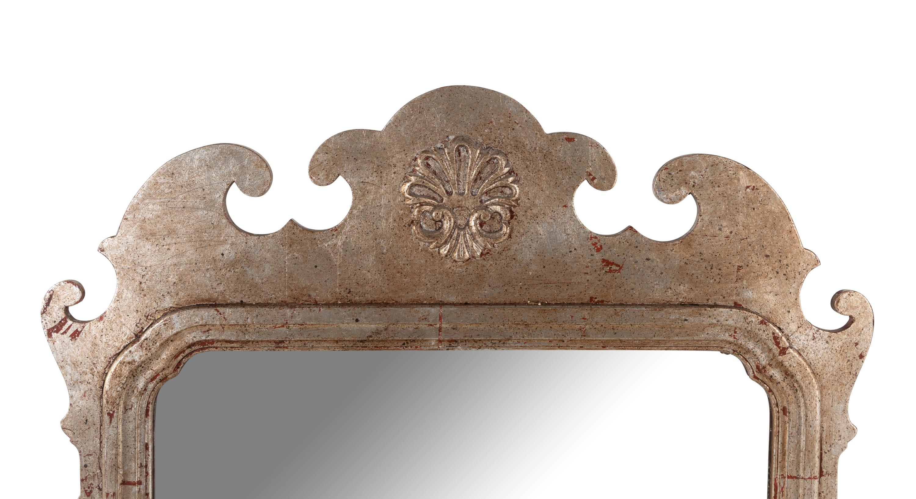 A Pair of Chippendale Style Silvered Mirrors