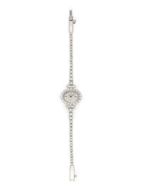HAMILTON, 14K WHITE GOLD AND DIAMOND WATCH