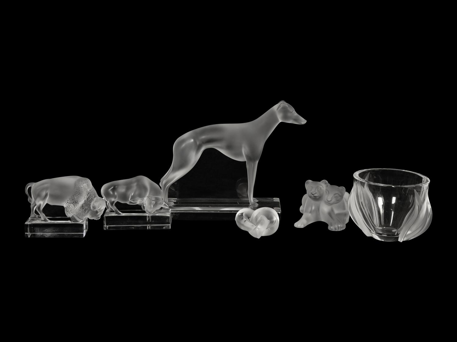 A Group of Lalique Table Articles