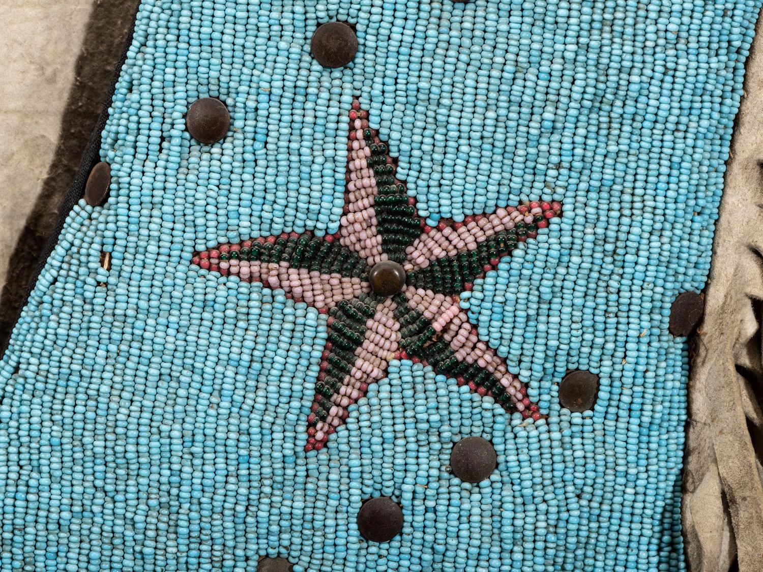 Blackfeet Beaded Hide Vest