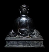 A Japanese Bronze Figure of a Daoist Immortal