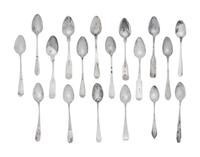 A Collection of American Silver Teaspoons
