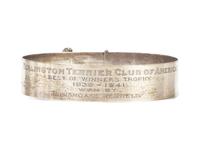 An American Silver Presentation Dog Collar