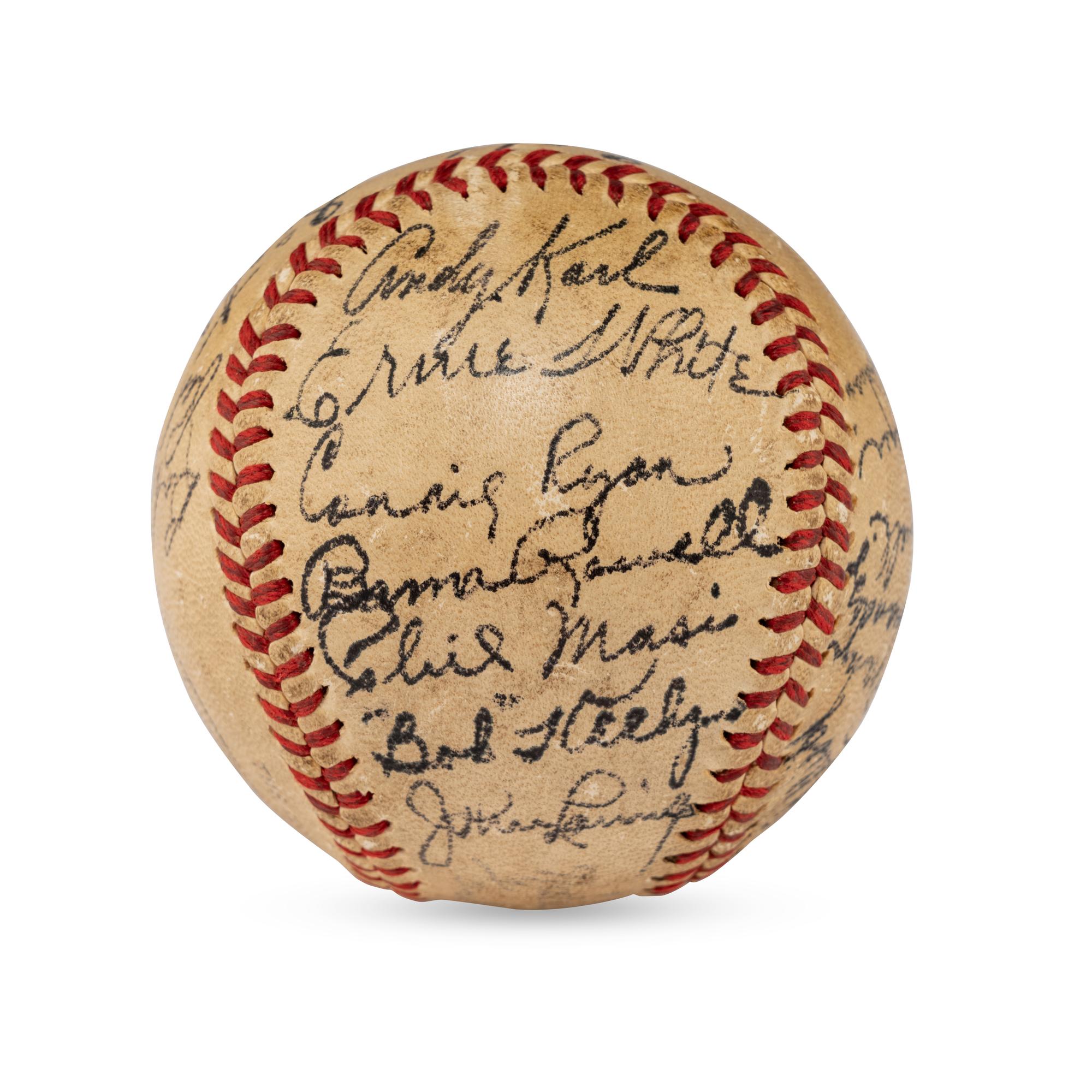A 1947 Boston Braves Team Signed Autograph Baseball