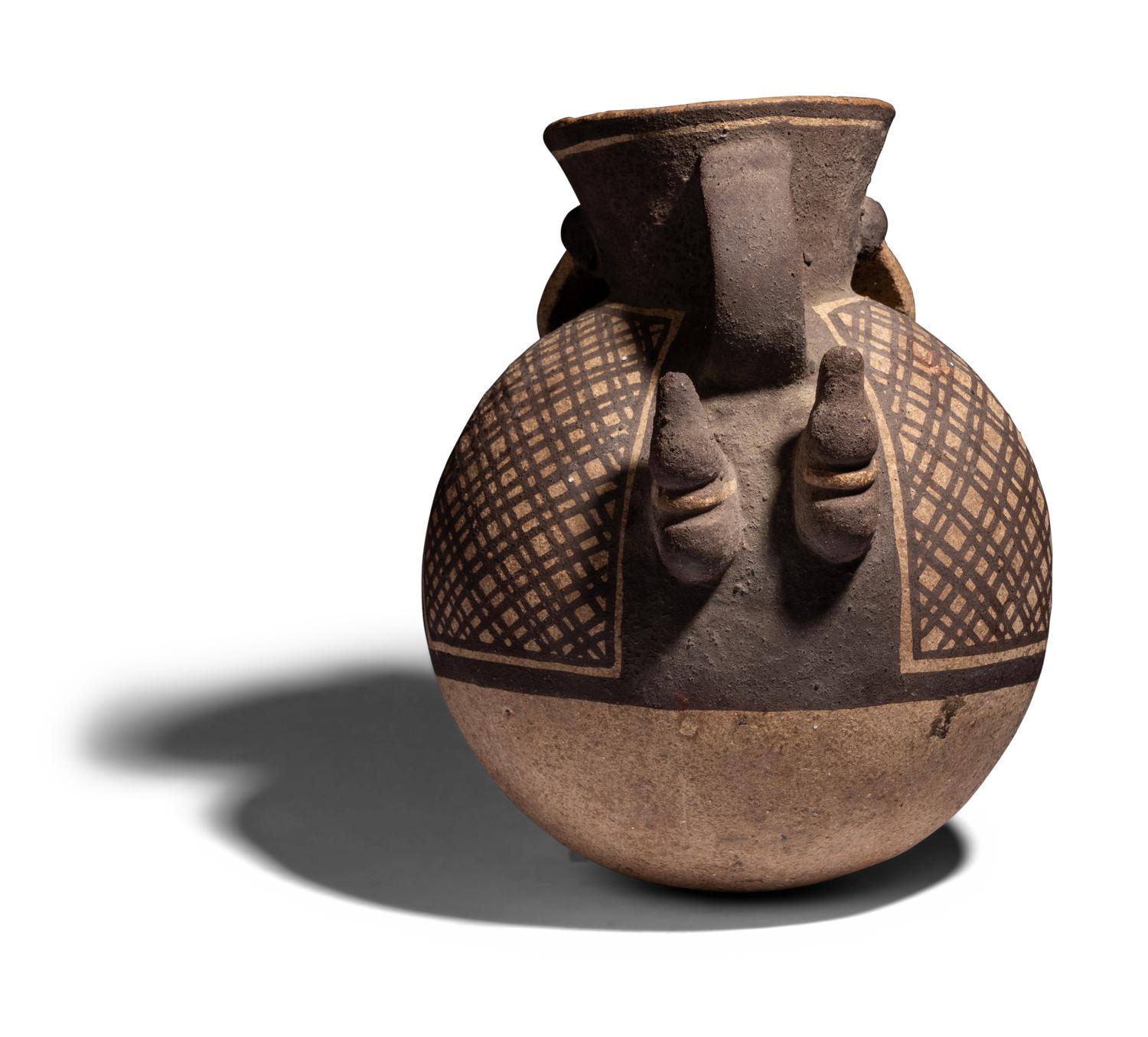 A Chancay Bichrome Vessel