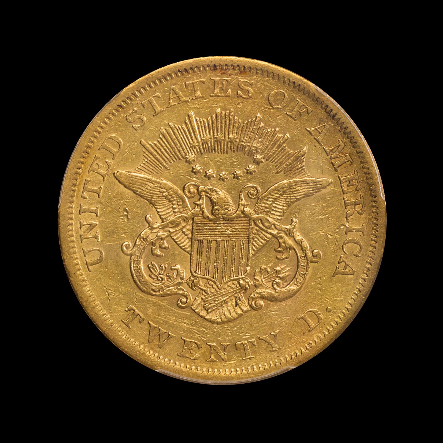 A United States 1862 Liberty Head $20 Gold Coin
