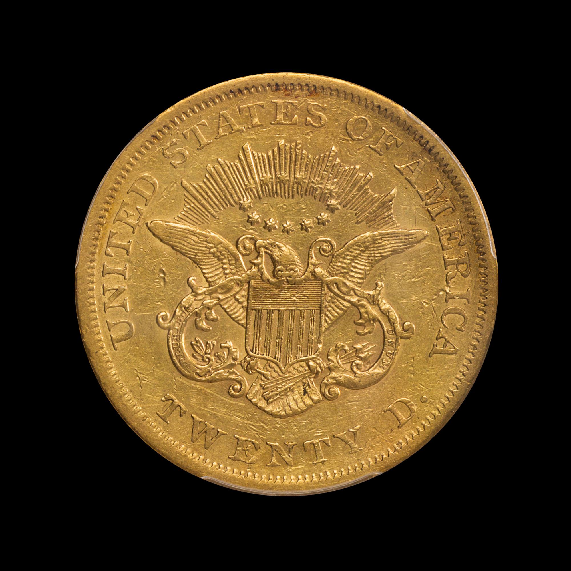 A United States 1862 Liberty Head $20 Gold Coin