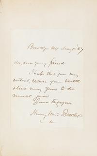 (CIVIL WAR, AUTOGRAPH ALBUM) Album of clipped signatures, Robert E. Lee, Harriet Beecher Stowe, William Sherman and others.