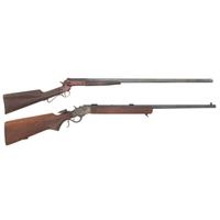**Lot of 2 Stevens: No. 418 Rifle and Tip-Up Shotgun