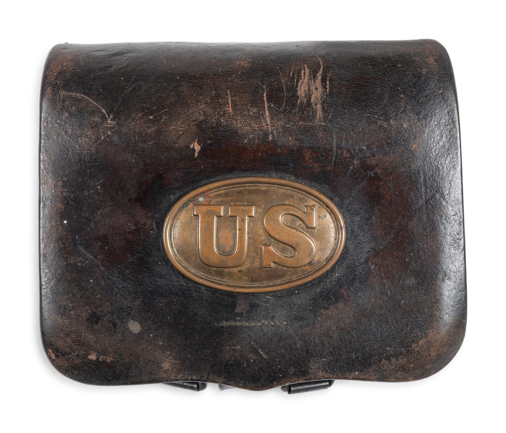 US Pattern 1861 cartridge box with US box plate.