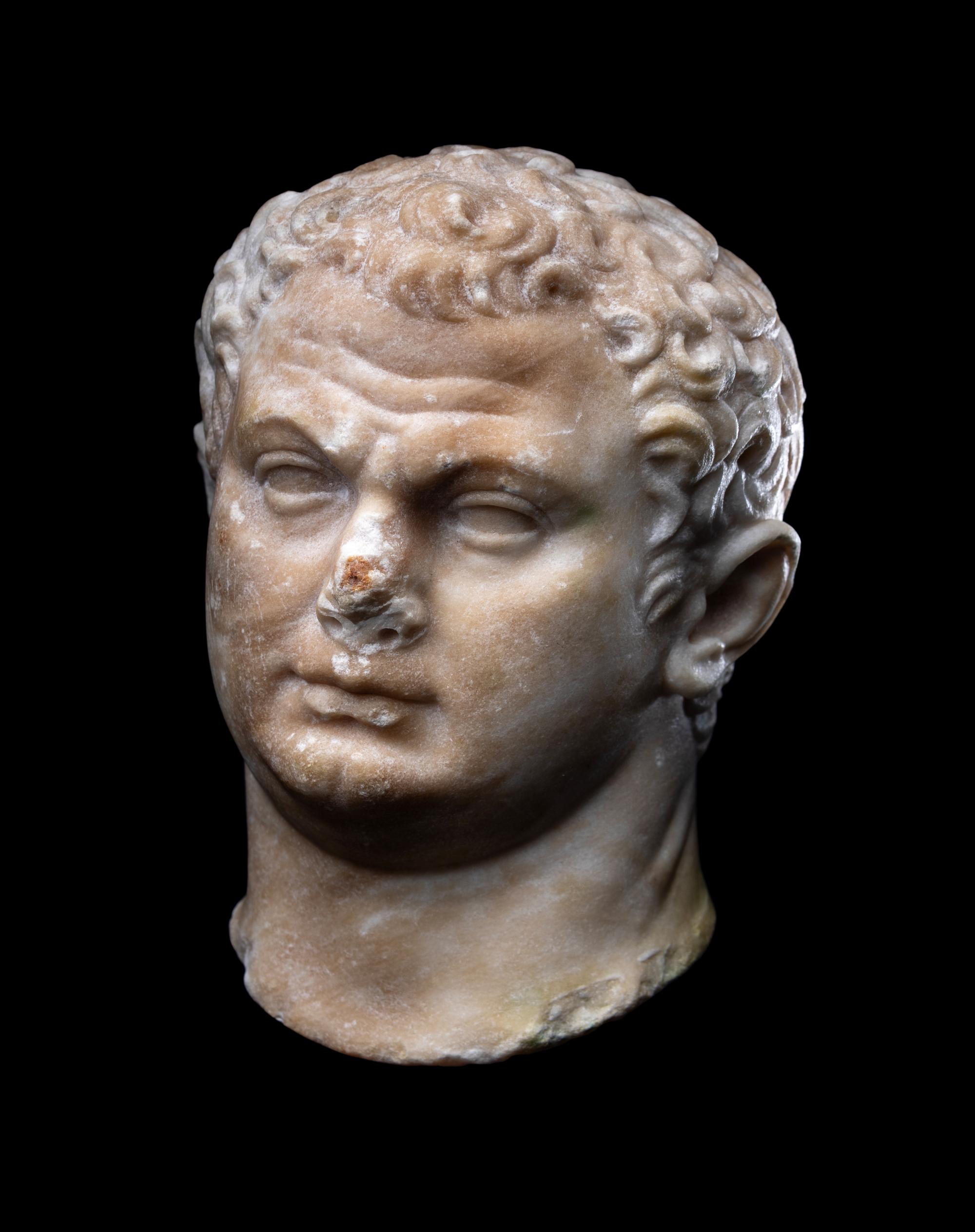 A Roman Marble Portrait Head of the Emperor Titus