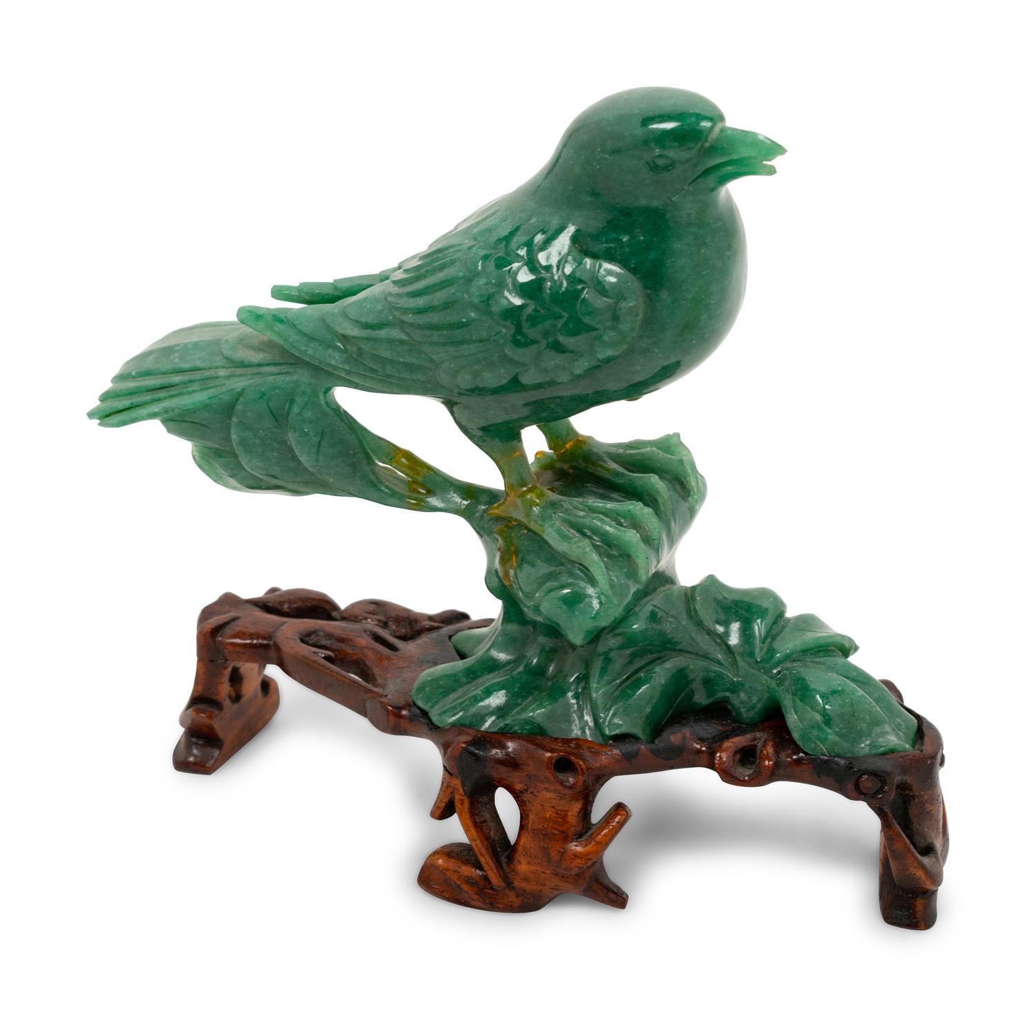A Group of Chinese Carved Hardstone Articles and Two Porcelain Figures