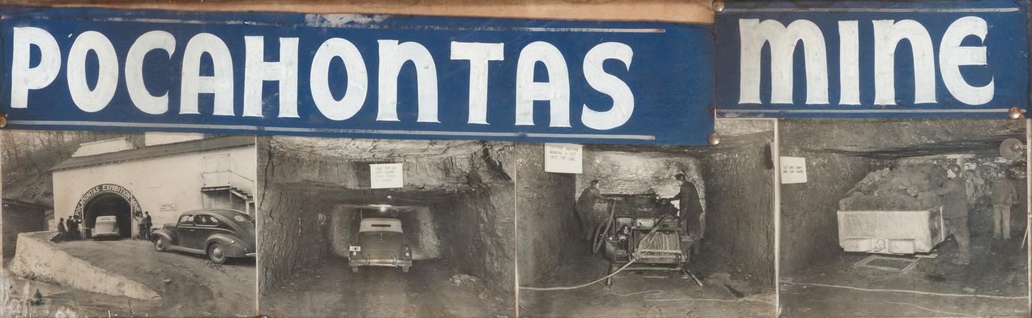 A Pocahontas Mine Framed Advertising Ephemera Group