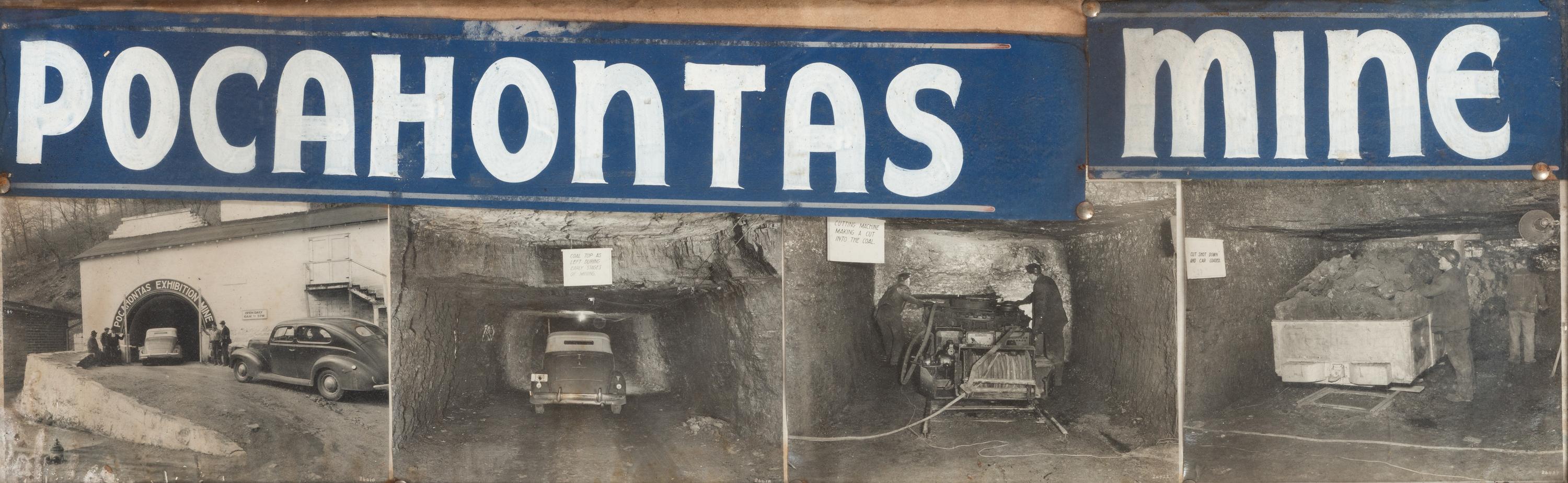 A Pocahontas Mine Framed Advertising Ephemera Group