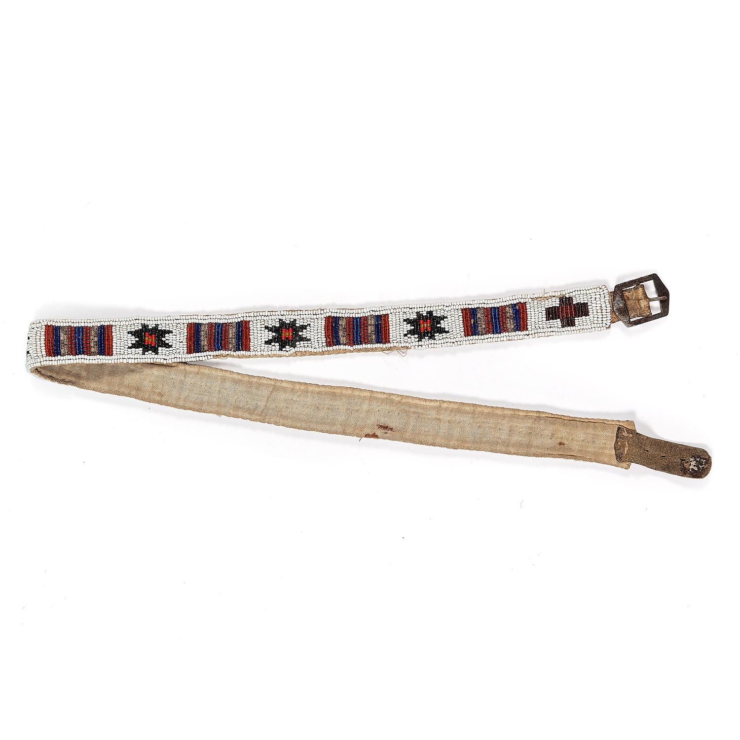 Plains Beaded Belt on Canvas