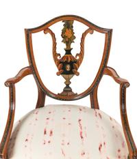 A Pair of Edwardian Style Painted Chairs
