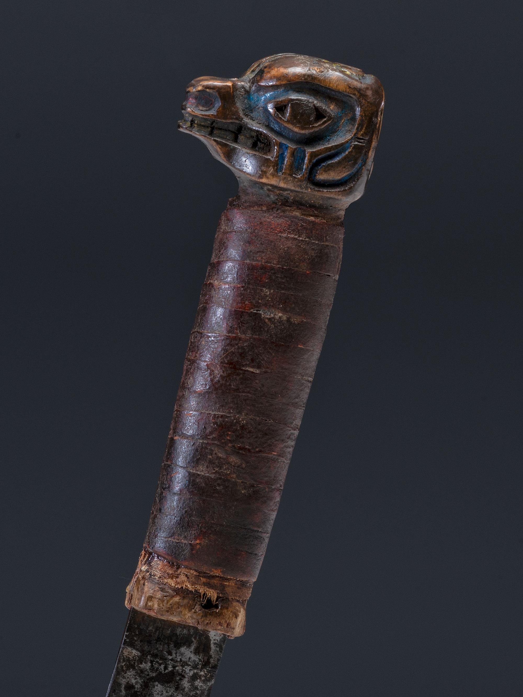 Northwest Coast Carved and Painted Dagger