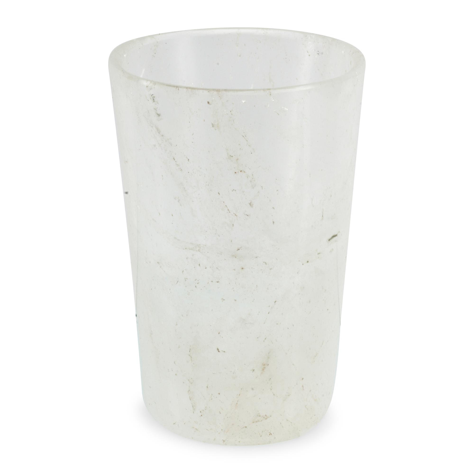 A Set of Twelve Carved Rock Crystal Tumblers