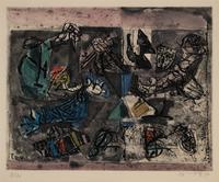 Lutte 11 and Moisson ( Pair of Works), 1965-1966
