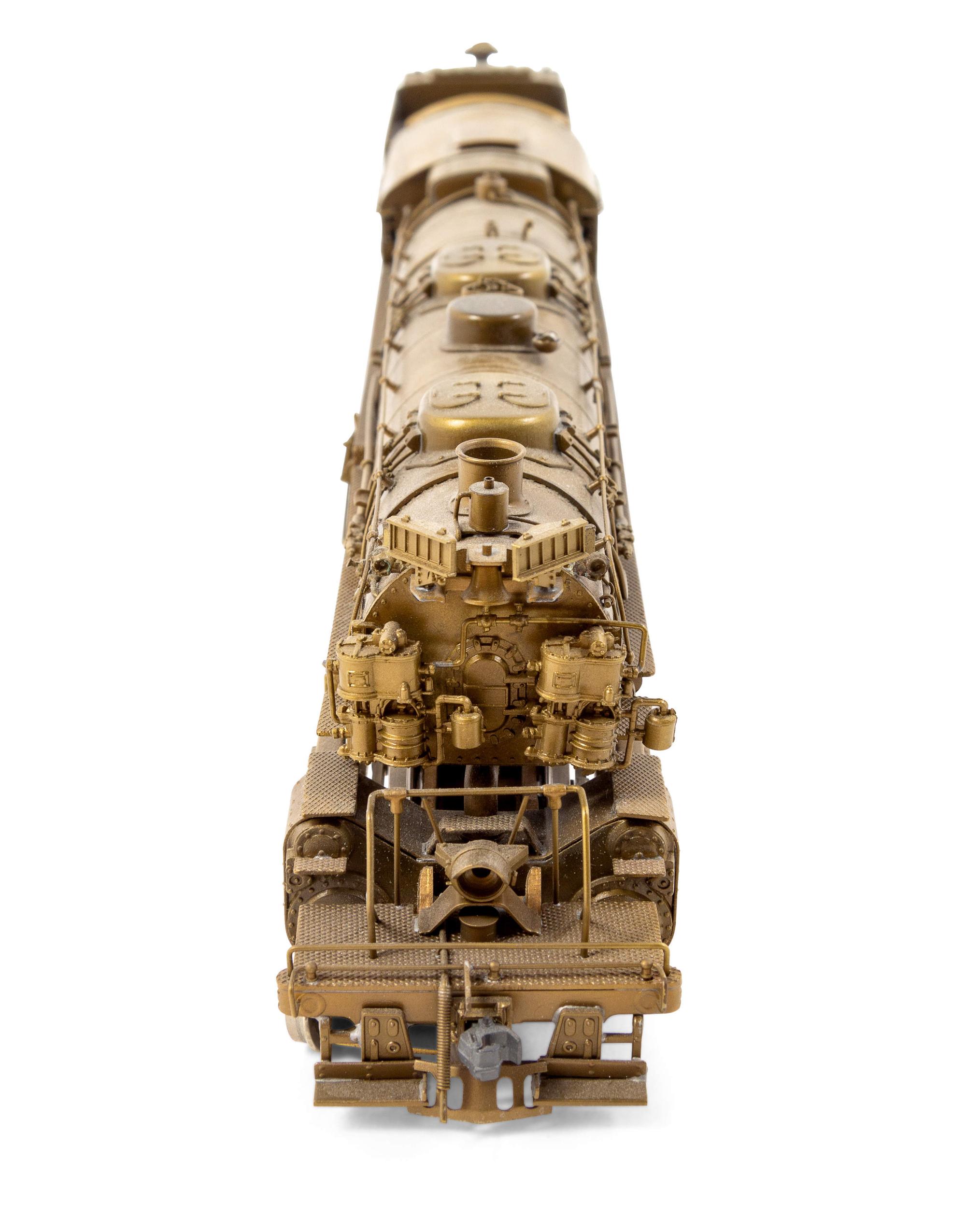 A United Scale Models Brass HO-Gauge 2-6-6-2 Locomotive and Tender