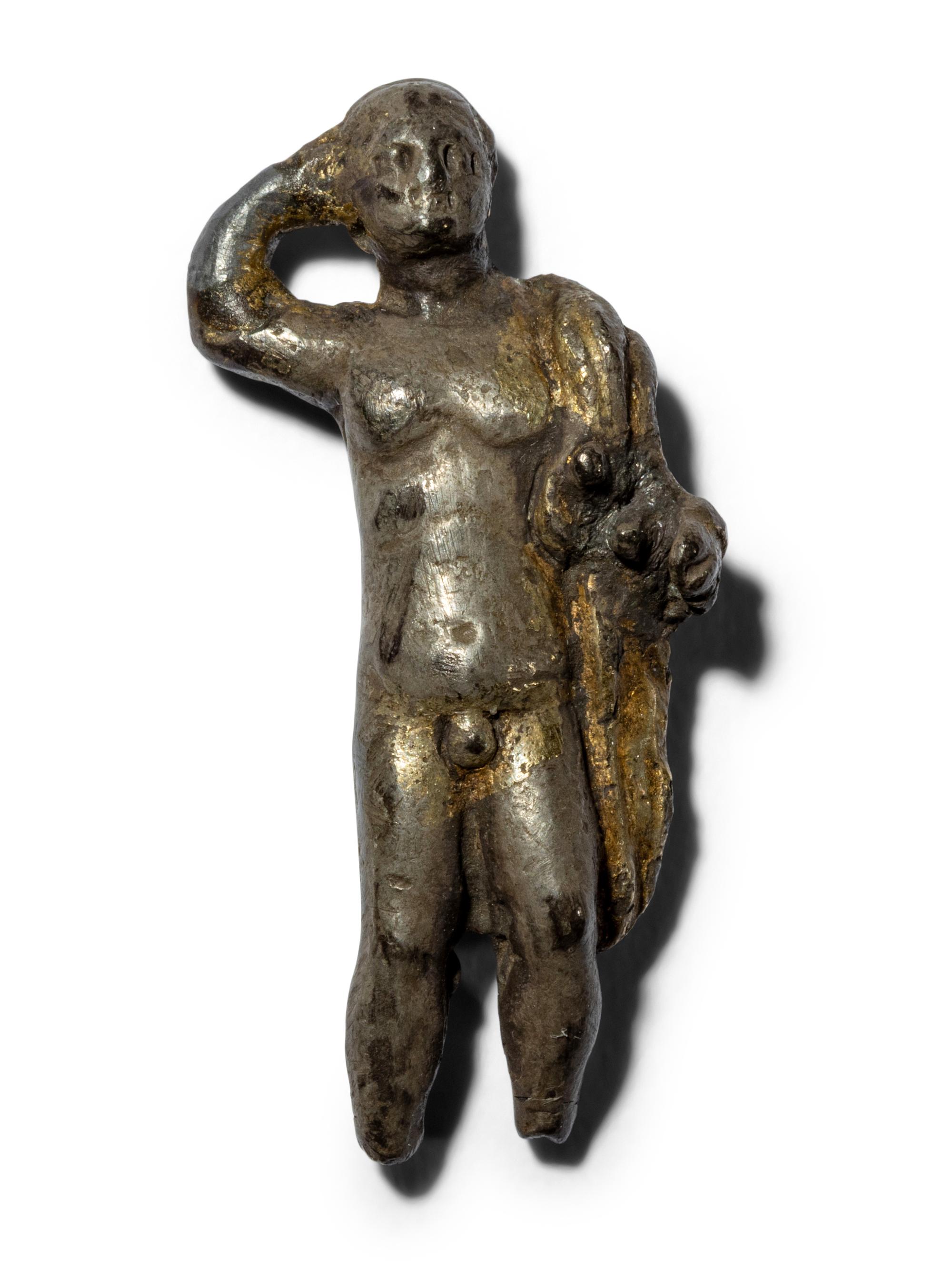 A Roman Gilt-Silver Male Figure