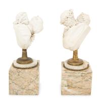 A Pair of Sèvres Style Biscuit Porcelain Bust Sculptures