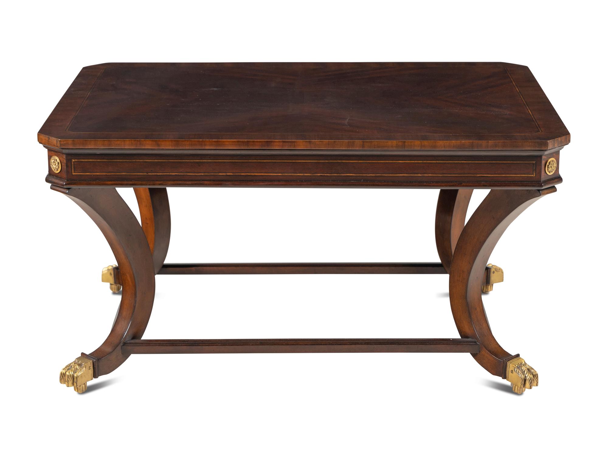 A Regency Style Mahogany Low Table