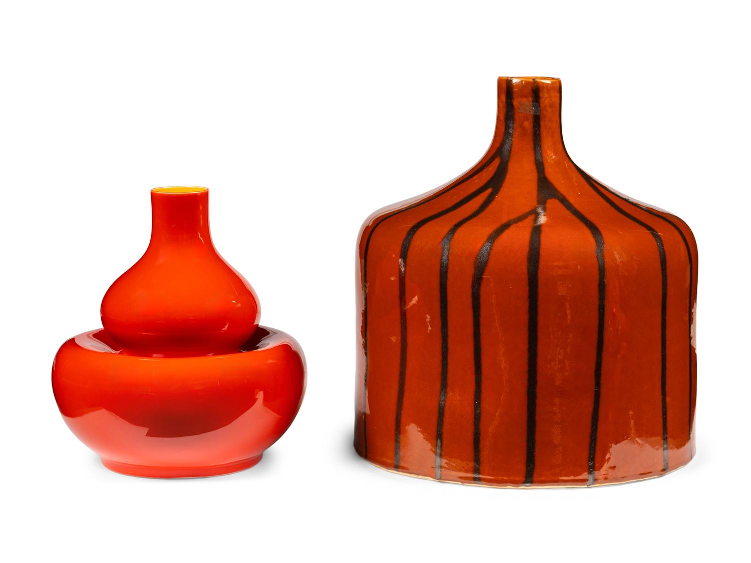 Two Large Contemporary Ceramic Vases