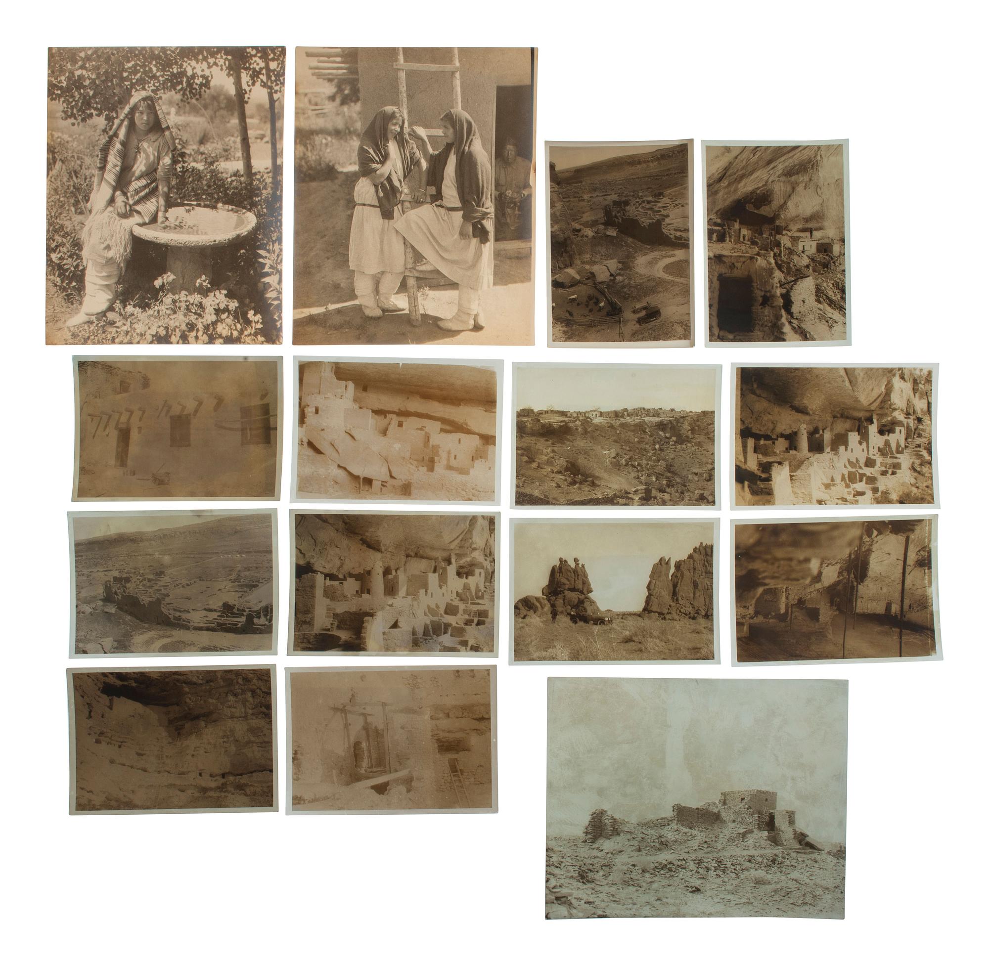 [NATIVE AMERICANS]. 50 photographs of Southwestern Indians and locations, some by MARBLE and WYETH.