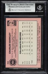 A 1984-85 Star Charles Barkley Rookie Basketball Card No. 202 (BGS 8.5)
