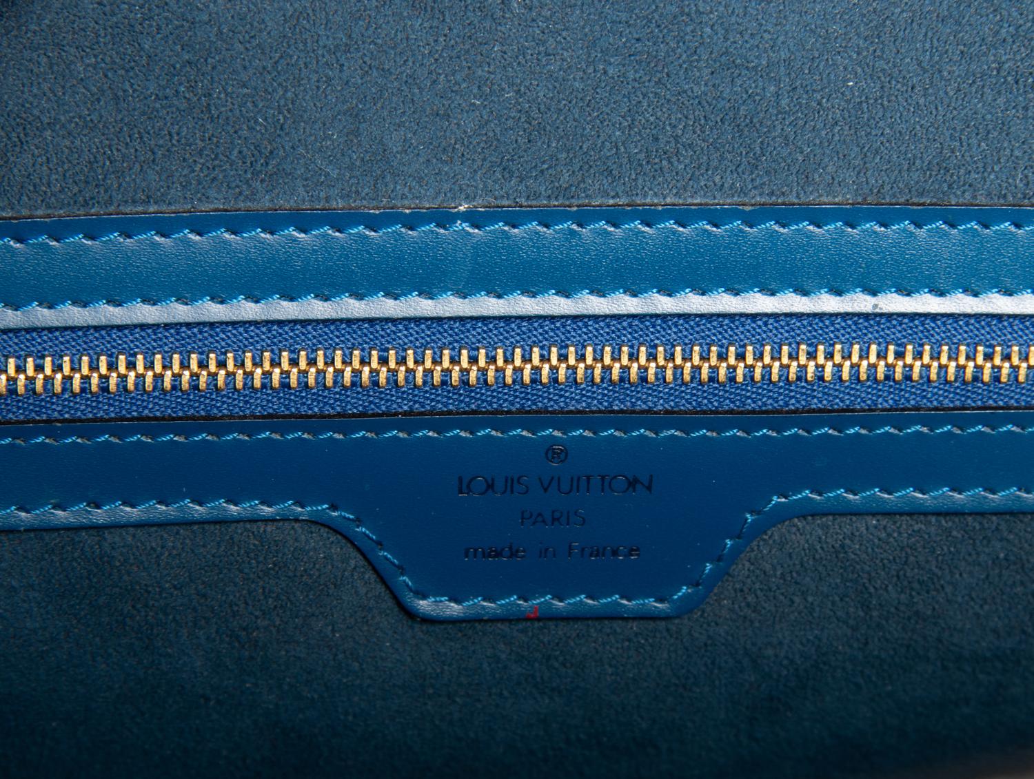 LOUIS VUITTON, BLUE EPI LUSSAC BAG