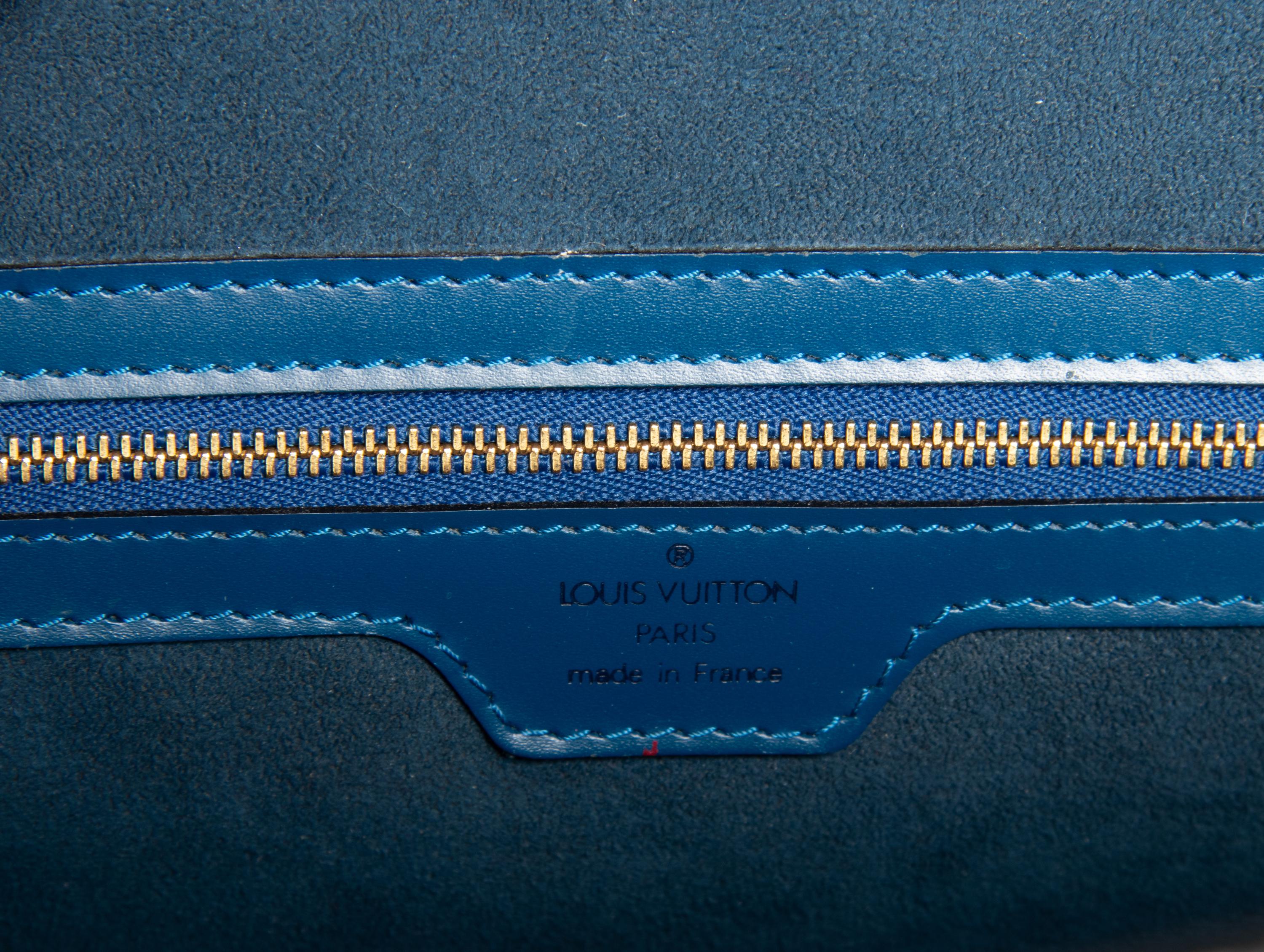 LOUIS VUITTON, BLUE EPI LUSSAC BAG